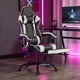 thumbnail image 1 of Silla de juego con reposapiés, silla de computadora ergonómica con reposacabezas y soporte lumbar, 1 of 5