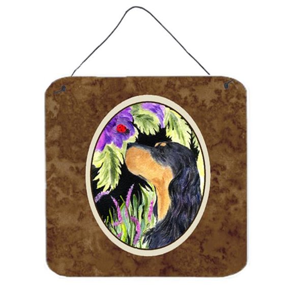 Gordon Setter Aluminium Metal Wall Or Door Hanging Prints - 6 x 6 In.