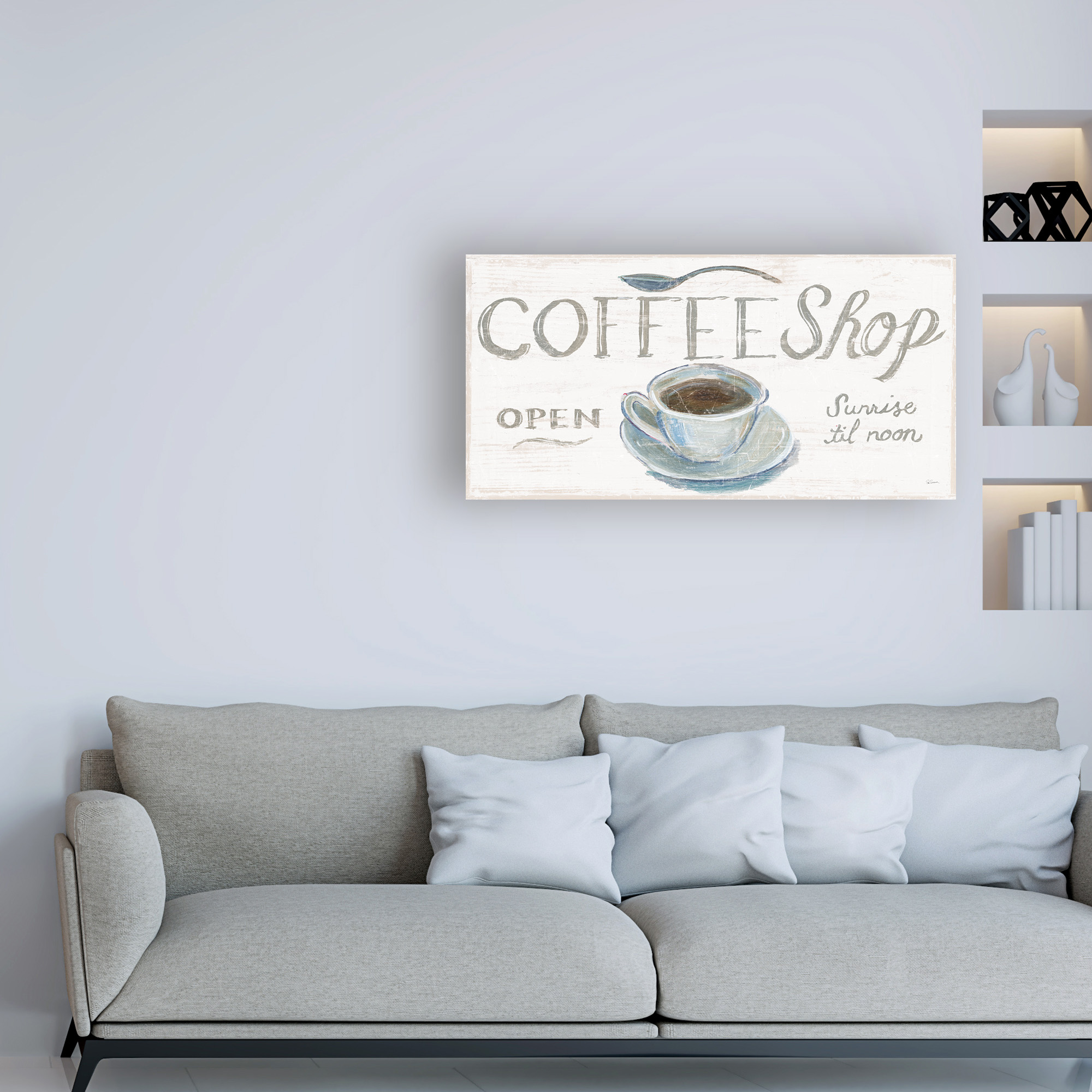 Trademark Fine Art 'White Barn Signs II' Canvas Art by Sue Schlabach