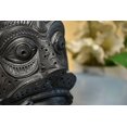 thumbnail image 2 of Sowpeace Unique Black Terracotta Asur Mask Vase: Artisan Tabletop Decor, 2 of 9