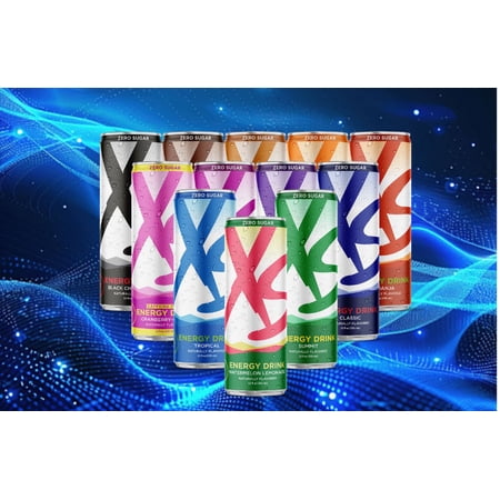 XS Energy Drink Variety Pack, 12 Count, 12 oz