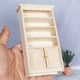 thumbnail image 2 of Armario de madera Dollhouse en miniatura 1:12 con 5 estantes, 2 of 3