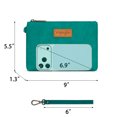 thumbnail image 4 of Wrangler Wristlet Clutch Wallet for Women Large Capacity Zipper Pouch with Detachable Wrist Strap, Turquoise, 4 of 7