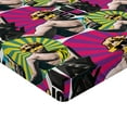thumbnail image 2 of Ambesonne Emoji Fitted Sheet, Pop Art Antique Sculptures, Twin XL Size, Magenta Multicolor, 2 of 3
