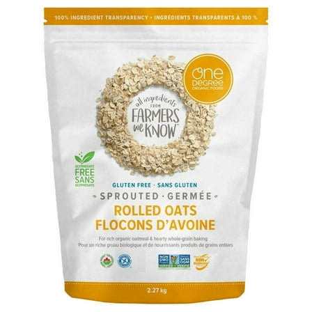 One Degree Gluten Free Sprouted Rolled Oats 5 Pounds