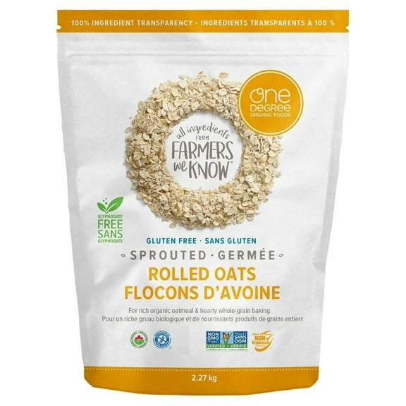 One Degree Gluten Free Sprouted Rolled Oats 5 Pounds