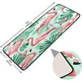 thumbnail image 2 of Flamingo Palm Runner Rug - 24"x72" Ultra Soft Non-Slip Floor Mat Washable Area Rugs for Kitchen Bathroom Entry Home Decor Gifts, 2 of 7
