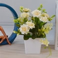 thumbnail image 4 of Monstrate Flor artificial en maceta, flor realista de tela, simulación de maceta de plástico Plantas Artificiales champán, 4 of 6