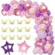 thumbnail image 3 of 129 piezas (juego de globos de mariposa de color rosa púrpura) Globos de látex de helio para niñas, mujeres, cumpleaños, bodas, baby shower, bautismo, decoración de fiesta, 3 of 5