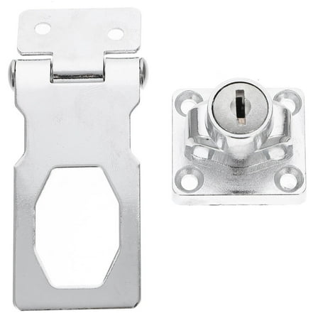 ROSENICE Keyed Locking Hasp 1Set Stainless Steel Latch Lock Heavy Duty For Small Doors