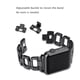 thumbnail image 2 of Worryfree Gadgets Metal Bands Compatible with Apple Watch Band 38mm 40mm 41mm, 42mm 44mm 45mm Wristband Adjustable iWatch Strap Series 8 7 6 5 4 3 2 1 SE for Women Girls Black, 2 of 5