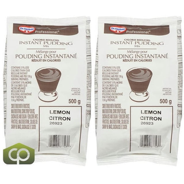 Oetker Pudding Lemon Instant Calorie Reduced 500 GR/17.6 oz (2/Case)- Canadian Made