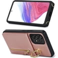 thumbnail image 5 of Samsung Galaxy A53 5G Case with Card Holder for Women, Galaxy A53 5G Phone Case Wallet with Strap Credit Card Slots Crossbody with Kickstand Zipper Shockproof Case for A53 5G - Rose Gold, 5 of 18