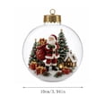 thumbnail image 3 of Glowing Christmas Story Ornament,Light-Up 3D Miniature Scene Clear PVC Globe Christmas Tree Ornament, Festive Keepsake Gift for Home Christmas Party Decoration, 3 of 8