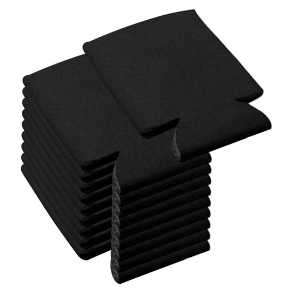 Pitycbo Pack Empty Beer Can Coolers Sleeves, Soft Insulated Beer Can Coolers Sleeves, Black