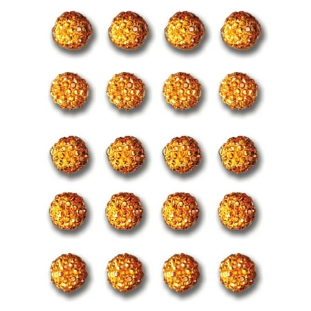 Twinkle Goosebumps Self-Adhesive Dots 6mm 20/Pkg-Orange