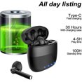 thumbnail image 2 of Auriculares Bluetooth Inalámbricos Negros, Auriculares Inalámbricos Con Cancelación De Ruido, Auriculares Bluetooth Resistentes Al Agua, Control Táctil, Micrófono HD Incorporado Para iOS Rojo Verde Cocina, Decoración y Otros, 2 of 5