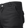 thumbnail image 5 of BRGZLK Men Cargo Sports Shorts Multi Pocket Zipper Summer Solid Color Cropped Cotton Outdoor Casual Loose Fit Shorts, 5 of 5
