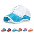 thumbnail image 2 of FUZHIQ Unisex Full Mesh Breathable Baseball Cap Lightweight Quick Dry Sun Protection Hat for Running Outdoor Sports Casual Wear, 2 of 3