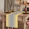 thumbnail image 2 of Yellow Gray Ombre Table Runner 108 Inches Long,Modern Gradient Abstract Art Cotton Linen Table Runners Dresser Scarves,Decorative Fabric Tabletop Scarf Furniture Cover for Home Dinner Party 13"x108", 2 of 8