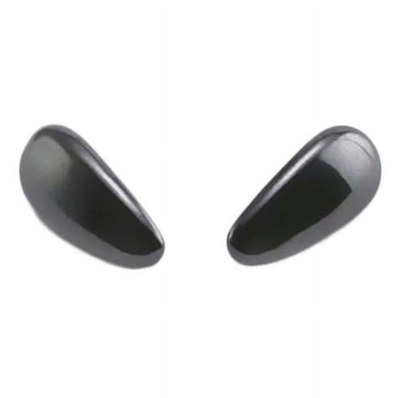 Panda Superstore  Ceramic Screw-in Eyeglass Glasses Nose Pads, Black - Pack of 2