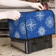 thumbnail image 7 of Xecao Compass Print 4 Slice Toaster Cover with Pockets, Small Appliance Cover, Dust and Fingerprint Protection, Machine Washable, 7 of 7