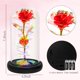 thumbnail image 5 of Cúpula de cristal de regalo con forma de flor de rosa con luz LED para mujer, 5 of 7