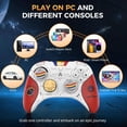 thumbnail image 2 of Manette Sans Fil Pro avec Joystick à Effet Hall et Gâchette, Sans Dérive - pour PC, Switch, Steam, Tablette, Téléphone - Manette à Distance avec Fonctions NFC, Détection de Mouvement, Macro, Réveil et Vibration, 2 of 7