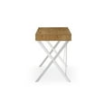 thumbnail image 5 of Mona Wooden Desk Natural/White 43.3L x 21.7W x 30H 1 Storage Drawer X-Leg, 5 of 11
