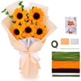thumbnail image 1 of duomi-260 Pcs Pipe Cleaners Craft, Pipe Cleaner Flowers Craft kit for DIY Sunflower Bouquet with Floral Wires Gardening Tape Ribbon Step-by-Step Video Tutorials for Wedding Birthday Gift, 1 of 4