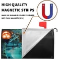 thumbnail image 4 of Halloween Mailbox Covers Magnetic Cemetery Bats Mailbox Cover Mailbox Wraps Post Letter Box Covers Garden Decorations Outdoor 21 X 18 Inch, 4 of 6