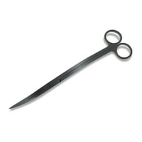 Unique Bargains Stainless Steel Aquarium Scissors Wave Design Professional Aquaplant Maintenance Tool Black 1 Pcs