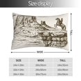thumbnail image 2 of Vsdgher Western Desert Cowboys 1 Pillow Cases, Pillow Covers - suit sofa or office-20"x30", 2 of 6