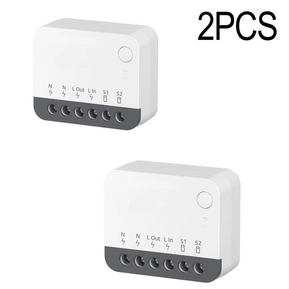2PCS ZBMINIR2 for ZigBee Smart Light Switch For Home Voice Control For Alexa