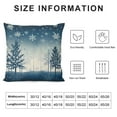 thumbnail image 5 of GOSMITH  Nice Pine Trees Snowflake Christmas Decor Burlap Decorative Rectangle Throw Lumbar Waist Pillow Case Cushion Cover for Couch Living Room, 5 of 5