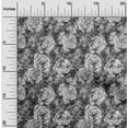 thumbnail image 2 of oneOone Polyester Spandex Gray Fabric Asian Batik Floral Fabric For Sewing Printed Craft Fabric By The Yard 56 Inch Wide, 2 of 4