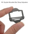 thumbnail image 3 of Unique Bargains 8Pack Metal Adjuster Slide Buckles, 25mm Webbing Strap Roller Pin Clip (Black), 3 of 6