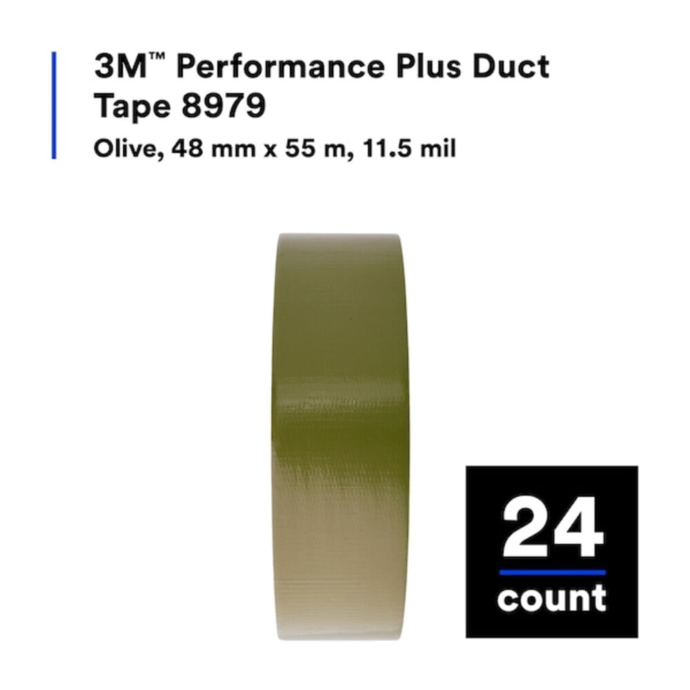3m Duct Tape, Olive, 60 yd L, 2 in W 8979N