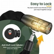 Titanker Heavy Duty Anti-Theft Lock Chain Bicycle Locks, Black