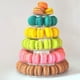 thumbnail image 4 of Soporte de exhibición de pastel de macarrones | Torre de postre redonda de 6 capas | Bandeja de Servir de Plástico Blanco | Soporte de Pastelería Multi-Nivel Robusto | Soporte para galletas de, 4 of 6
