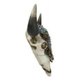 thumbnail image 5 of Rustic Southwest Bull Cow Skull With Floral Cactus Succulents Wall Decor Plaque, 5 of 9