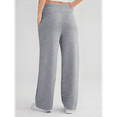 thumbnail image 3 of Wide Leg Sweat Pants for Womens High Waisted Baggy Sweatpants Casual Drawstring Workout Pants with Pockets Light Gray XL, 3 of 4
