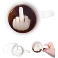 thumbnail image 4 of Taza Pulgares Arriba Taza De Café De Dedo Medio De Cerámica Té Con Leche Taza Divertida De Regalo De Café Para Año Nuevo Y Cumpleaños-201-300ml, 4 of 5