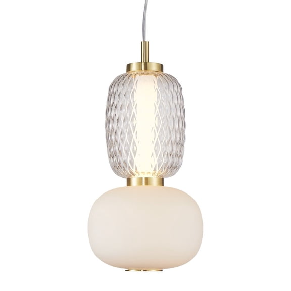 AC6701BR Artcraft Lighting Cyra - 18W 1 LED Double Shade Pendant-16 Inches Tall and 6.5 Inches Wide