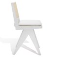thumbnail image 6 of SAFAVIEH Couture Colette Square Mid Back Counter Stool, White/Natural, 6 of 14