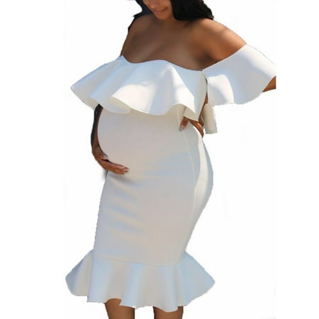 

PATLOLLAV Summer Savings Clearance Maternity Dress For Photo Shoot Gown Pregnant Clothes Dress Photography Skirt