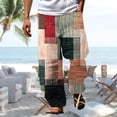 thumbnail image 1 of Printed Casual Trousers for Everyday Outdoor Wear Relaxed Fit Breathable Summer Style with Patterns, 1 of 3