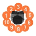 thumbnail image 2 of GARENDE 10x Numbered Floor Spoting Markers for Court Floor Indoor Outdoor Basketball Orange, 2 of 9
