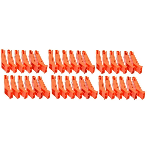 (36) Plastic Floating Whistles Orange Boats Emergency Survival Clip-on