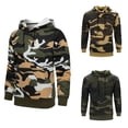 thumbnail image 6 of KelaJuan Men Hoodie, Long Sleeve Hooded Sweatshirt Camouflage Pullover Streetwear with Pocket, 6 of 6